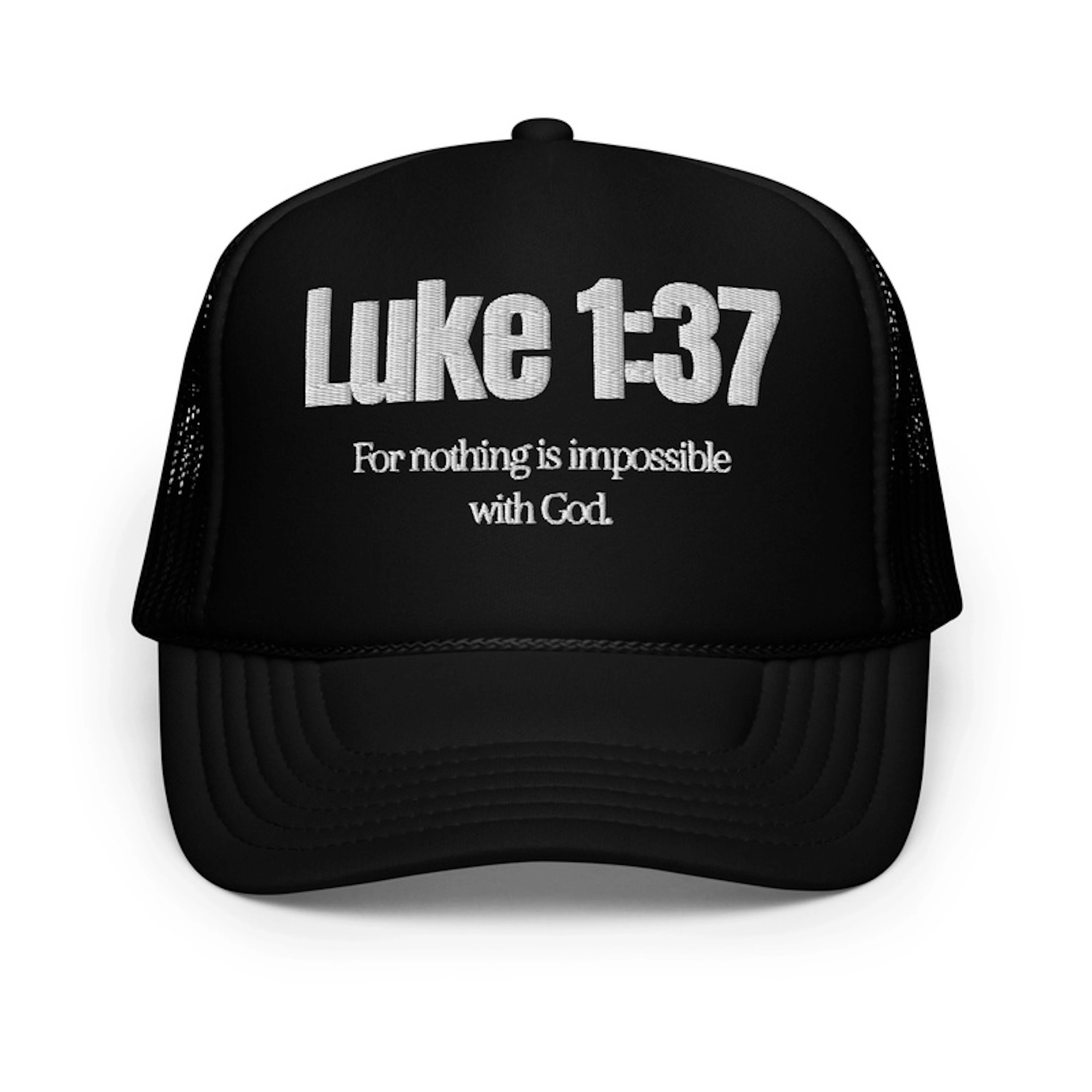 Luke 1:37 Trucker Hat 